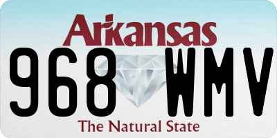 AR license plate 968WMV