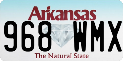 AR license plate 968WMX