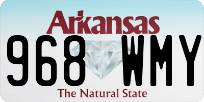 AR license plate 968WMY