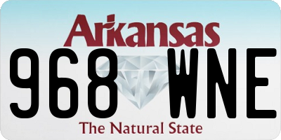 AR license plate 968WNE
