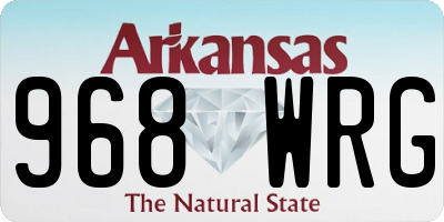 AR license plate 968WRG