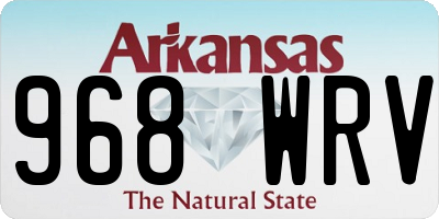 AR license plate 968WRV