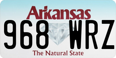 AR license plate 968WRZ