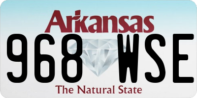 AR license plate 968WSE