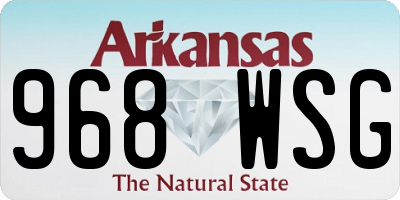 AR license plate 968WSG