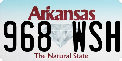 AR license plate 968WSH