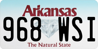 AR license plate 968WSI