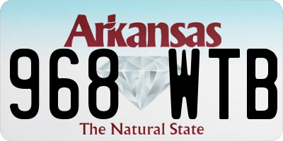 AR license plate 968WTB
