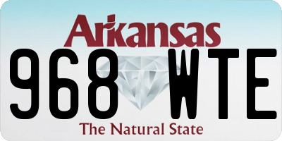 AR license plate 968WTE