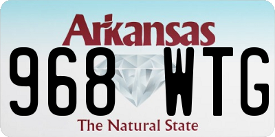 AR license plate 968WTG
