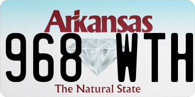 AR license plate 968WTH