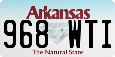 AR license plate 968WTI