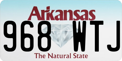 AR license plate 968WTJ
