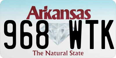 AR license plate 968WTK