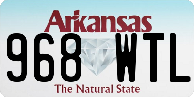AR license plate 968WTL