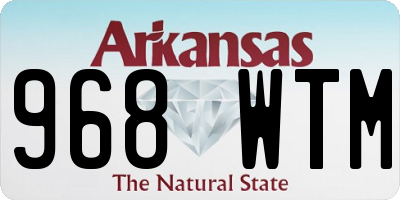AR license plate 968WTM