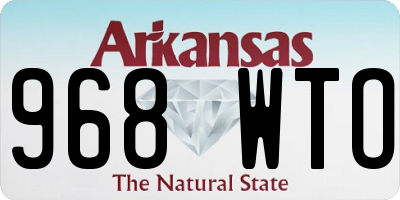 AR license plate 968WTO