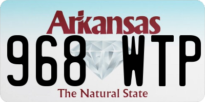 AR license plate 968WTP