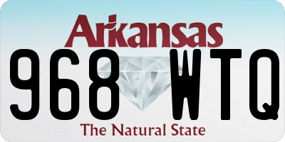 AR license plate 968WTQ