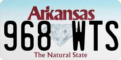 AR license plate 968WTS