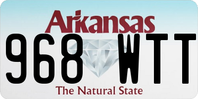 AR license plate 968WTT
