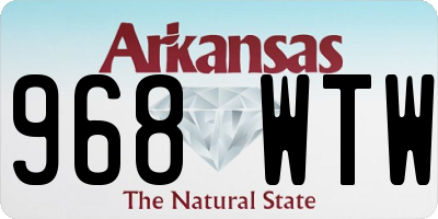 AR license plate 968WTW