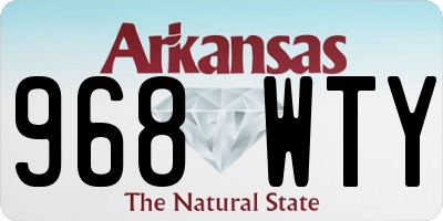 AR license plate 968WTY