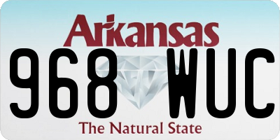 AR license plate 968WUC