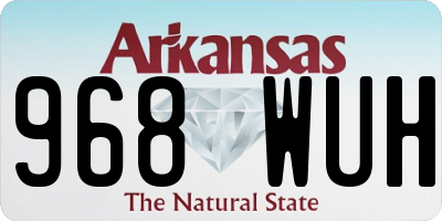 AR license plate 968WUH