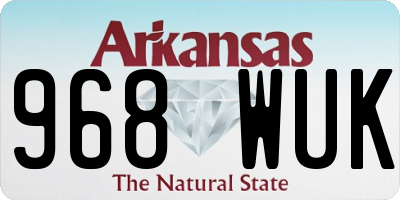 AR license plate 968WUK