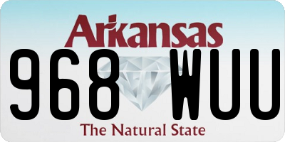 AR license plate 968WUU