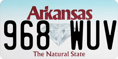 AR license plate 968WUV