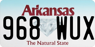AR license plate 968WUX