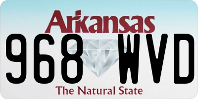 AR license plate 968WVD