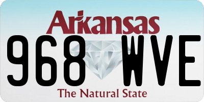 AR license plate 968WVE