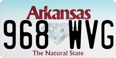 AR license plate 968WVG