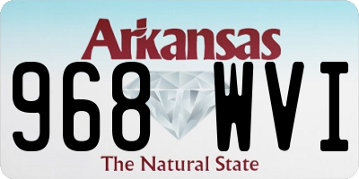 AR license plate 968WVI