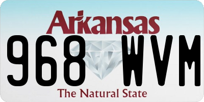 AR license plate 968WVM