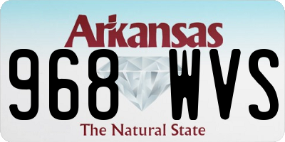 AR license plate 968WVS