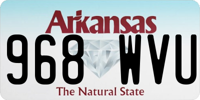 AR license plate 968WVU