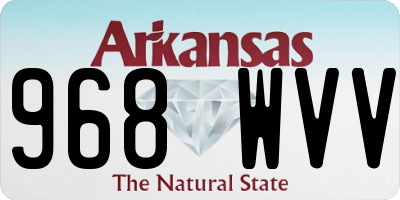 AR license plate 968WVV