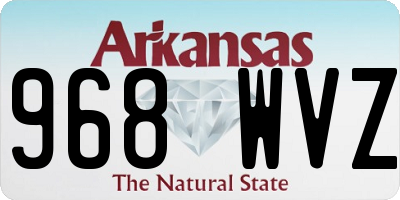 AR license plate 968WVZ