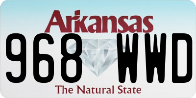 AR license plate 968WWD