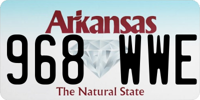 AR license plate 968WWE