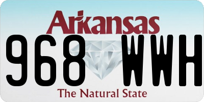 AR license plate 968WWH