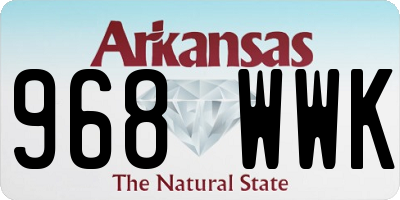 AR license plate 968WWK