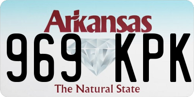 AR license plate 969KPK