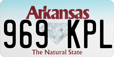 AR license plate 969KPL