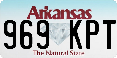 AR license plate 969KPT