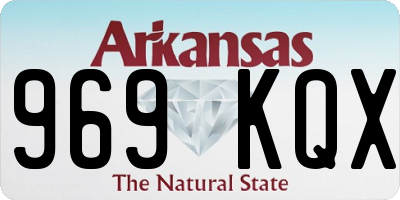 AR license plate 969KQX